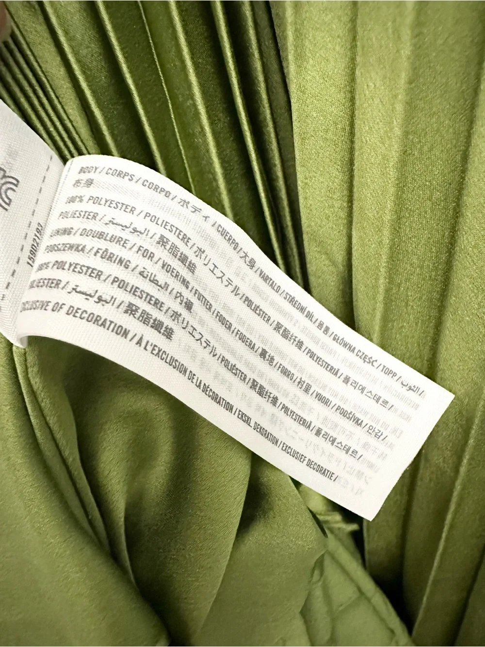 A&F Giselle Satin Pleated Cutout Maxi Dress In Green Size XL